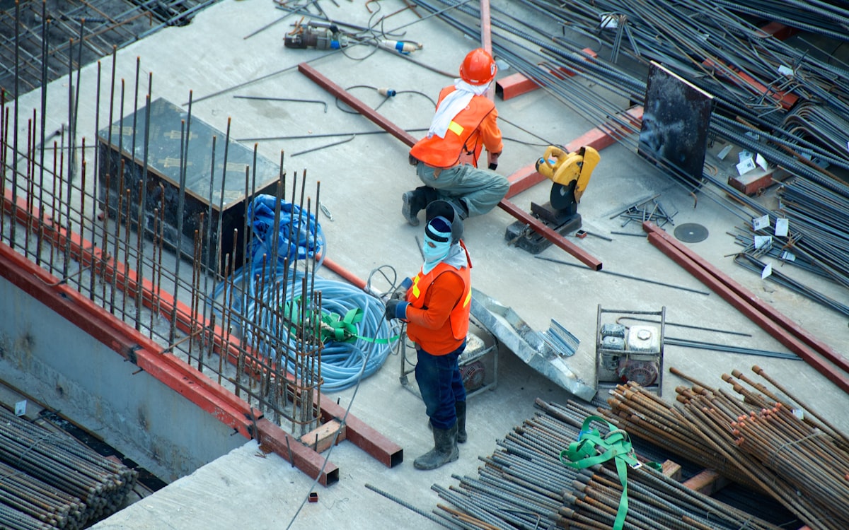 Engineering team coordinating a critical infrastructure project on site